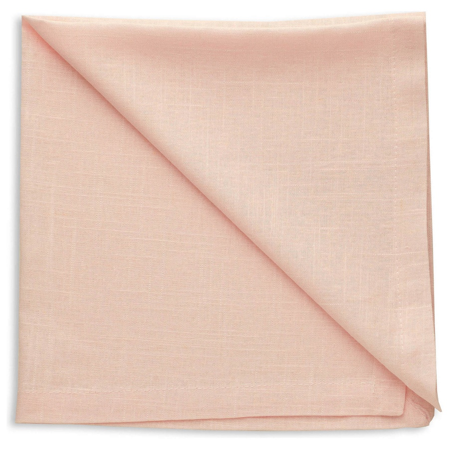 Салфетка льняная светло-розовая - Фото миниатюра 1
