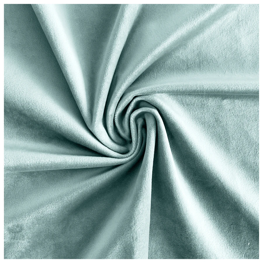 Скатерть прямая широкая бархатная мятная - Фото 2