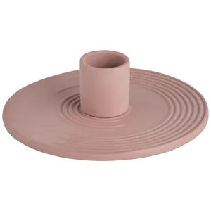 Подсвечник «Ассо» пыльно- розового цвета