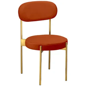 Стул «Тотем» золотой, терракотовый бархат