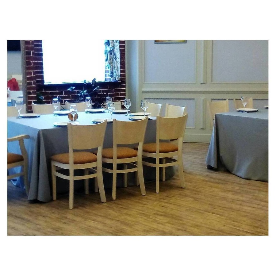 Скатерть прямоугольная габардин серая - Фото миниатюра 2