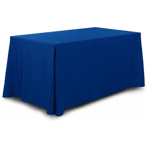 Скатерть прямоугольная габардин синяя