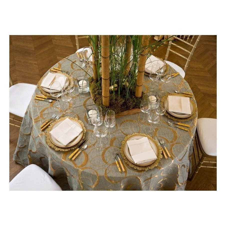 Подстановочная тарелка «Коралл» золотая - Фото миниатюра 2