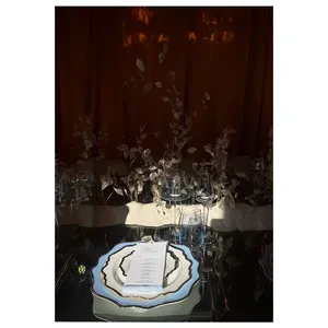 Закусочная тарелка «Тайга» белая с золотым кантом - Фото 2