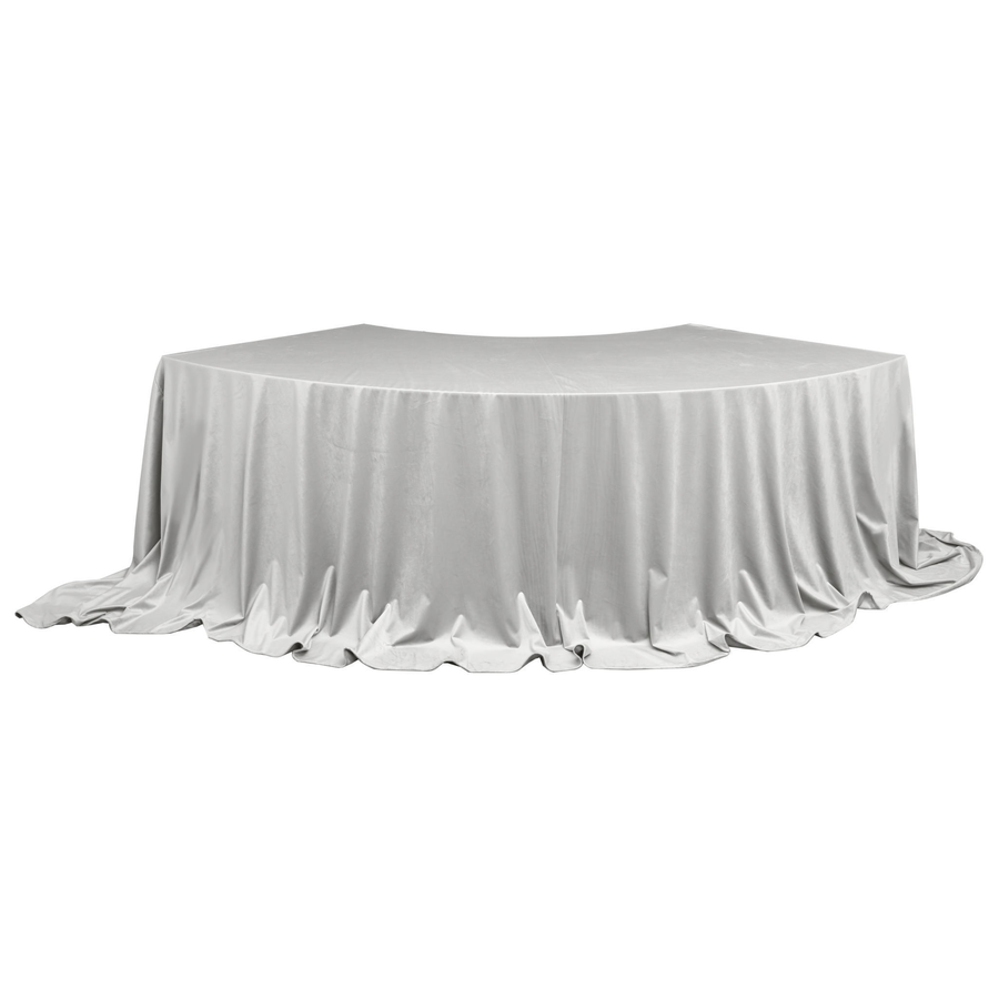 Скатерть для президиума бархатная светло-серая - Фото миниатюра 1