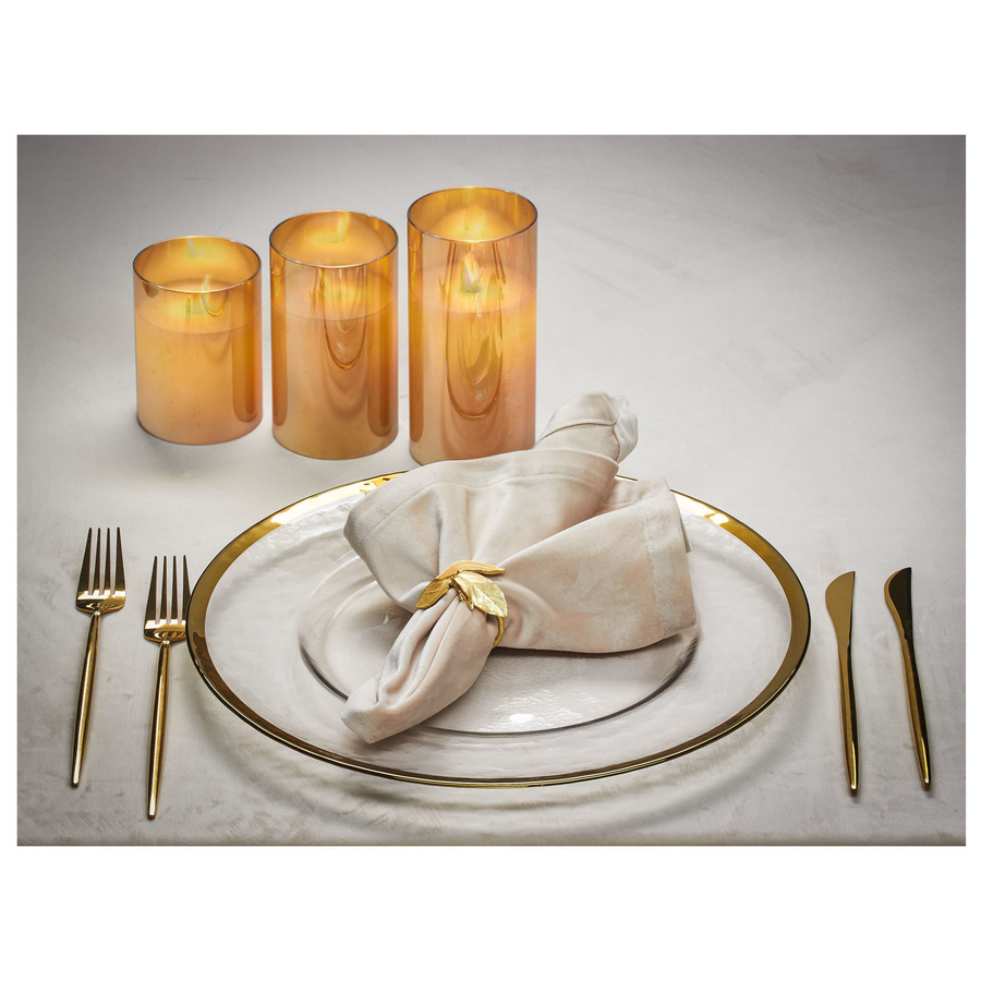 Кольцо для салфетки «Лауро» золотое - Фото миниатюра 2