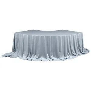 Скатерть для президиума бархатная серо-голубая - Фото 1