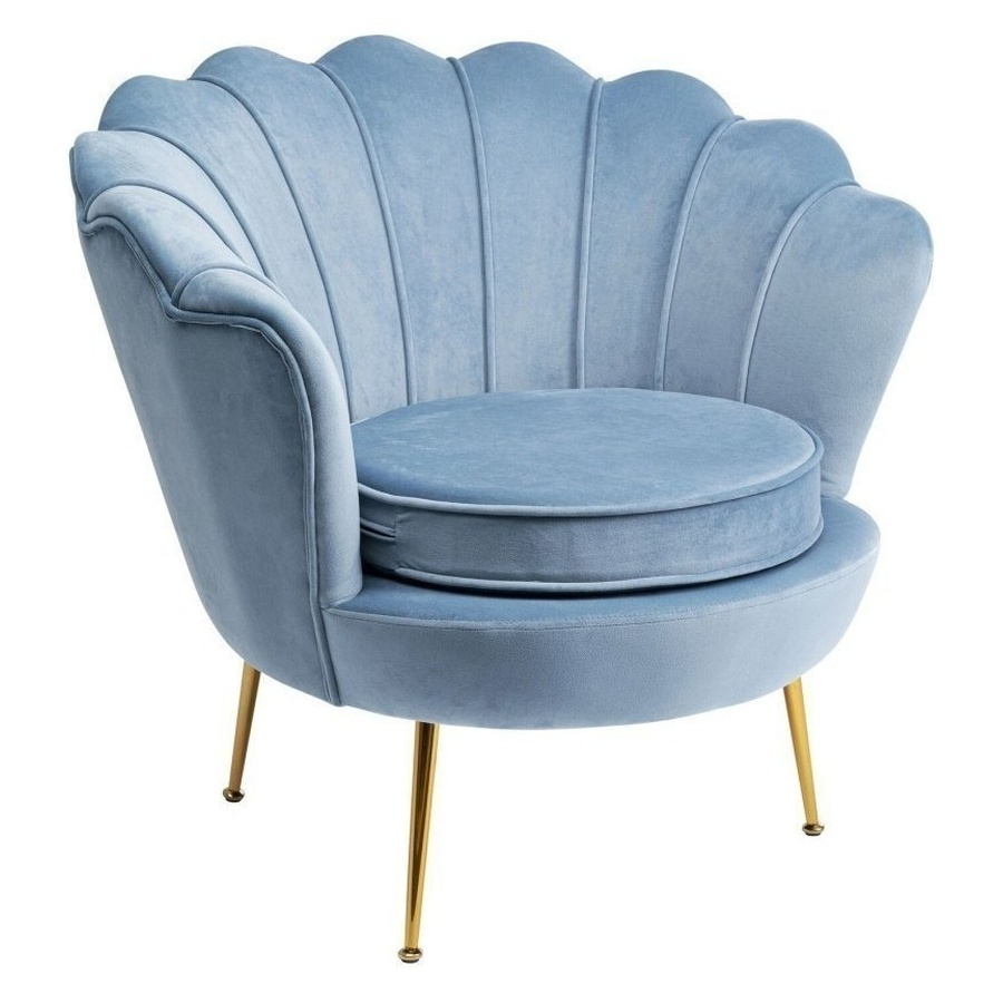 Кресло "Лаперла" серо-голубое - Фото миниатюра 2