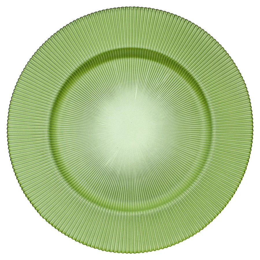 Подстановочная тарелка «Фере» зеленая - Фото миниатюра 1