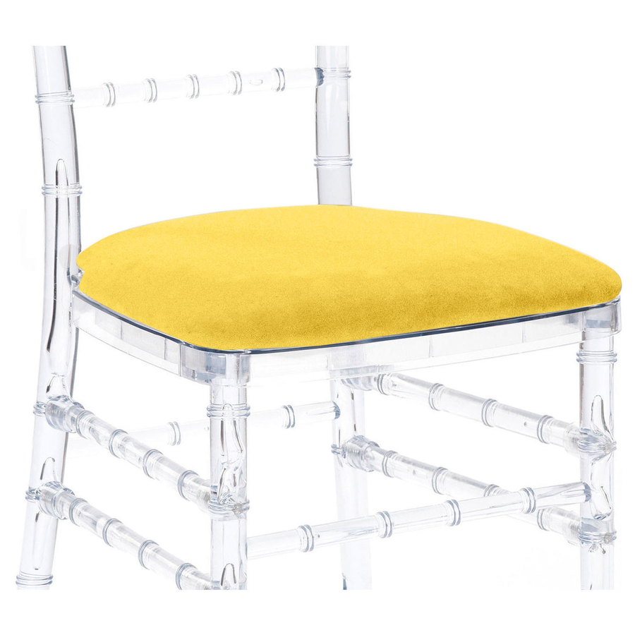 Подушка Кьявари желтый бархат. Сдается со стулом - Фото миниатюра 1