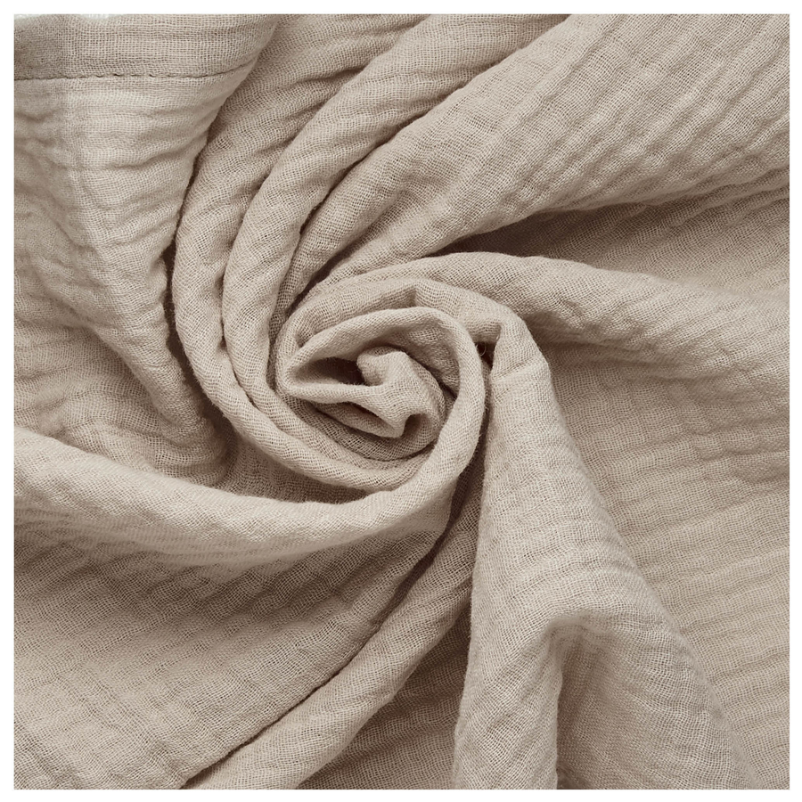 Салфетка из муслина бежевая - Фото миниатюра 3