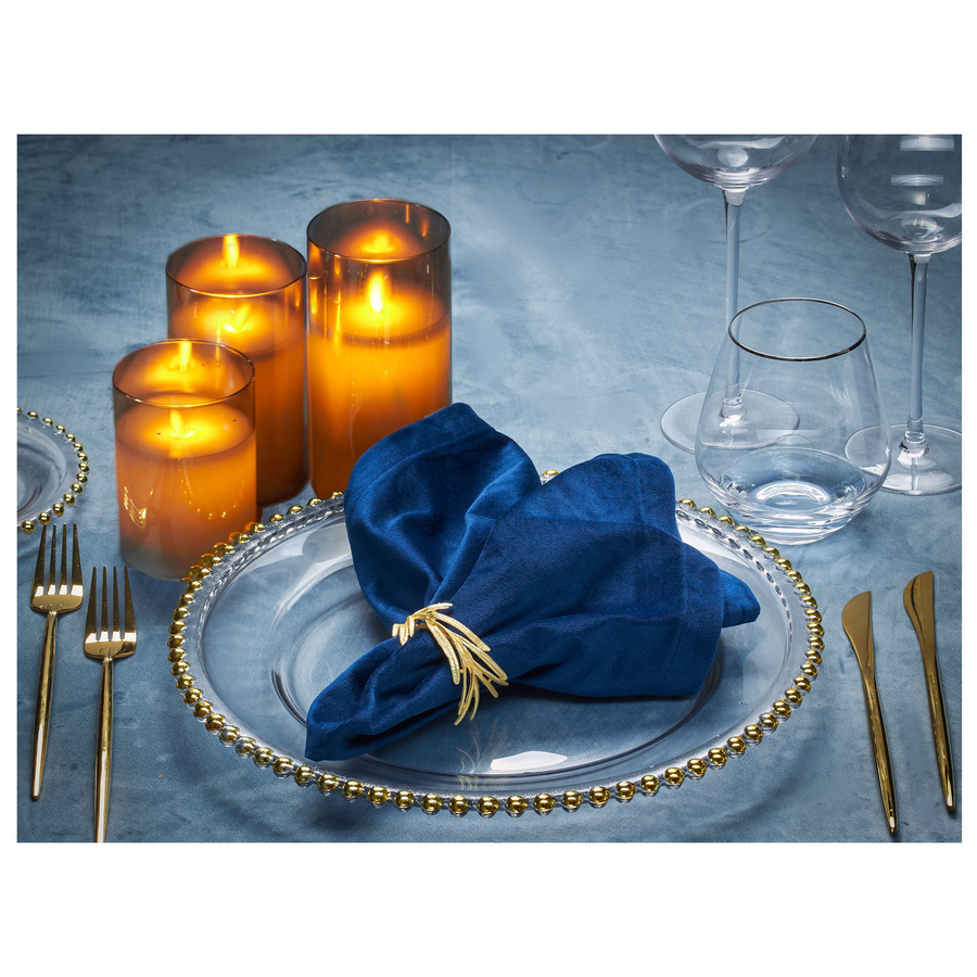 Кольцо для салфетки Ромеро золотое - Фото миниатюра 2