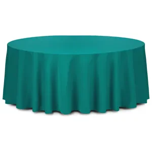 Скатерть круглая габардин малахитовая - Фото 1
