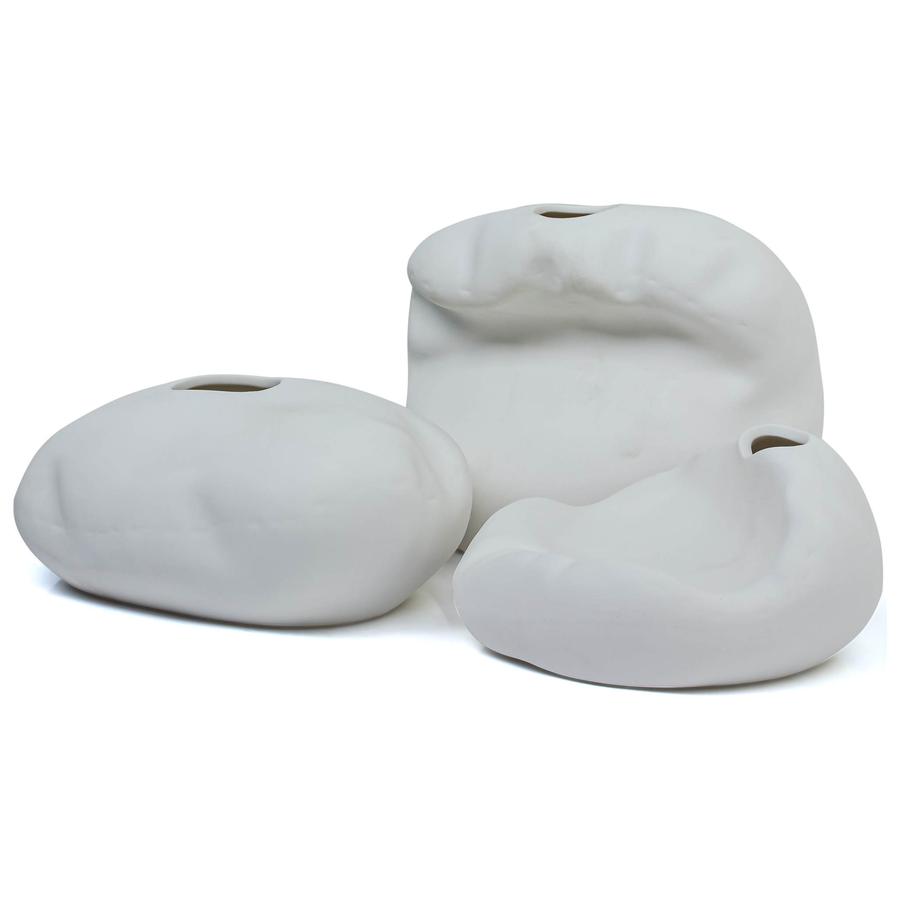 Набор белых ваз «Натуро» - Фото миниатюра 1