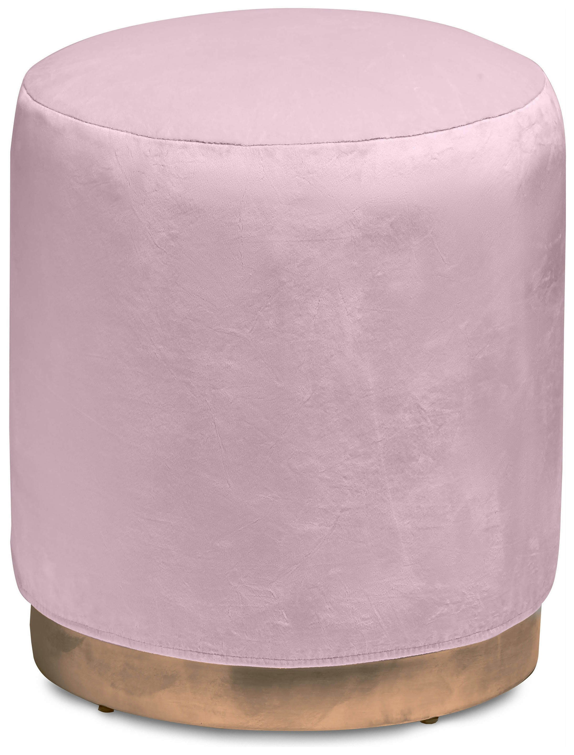 Чехол бархатный пыльно-лавандовый для круглого пуфа