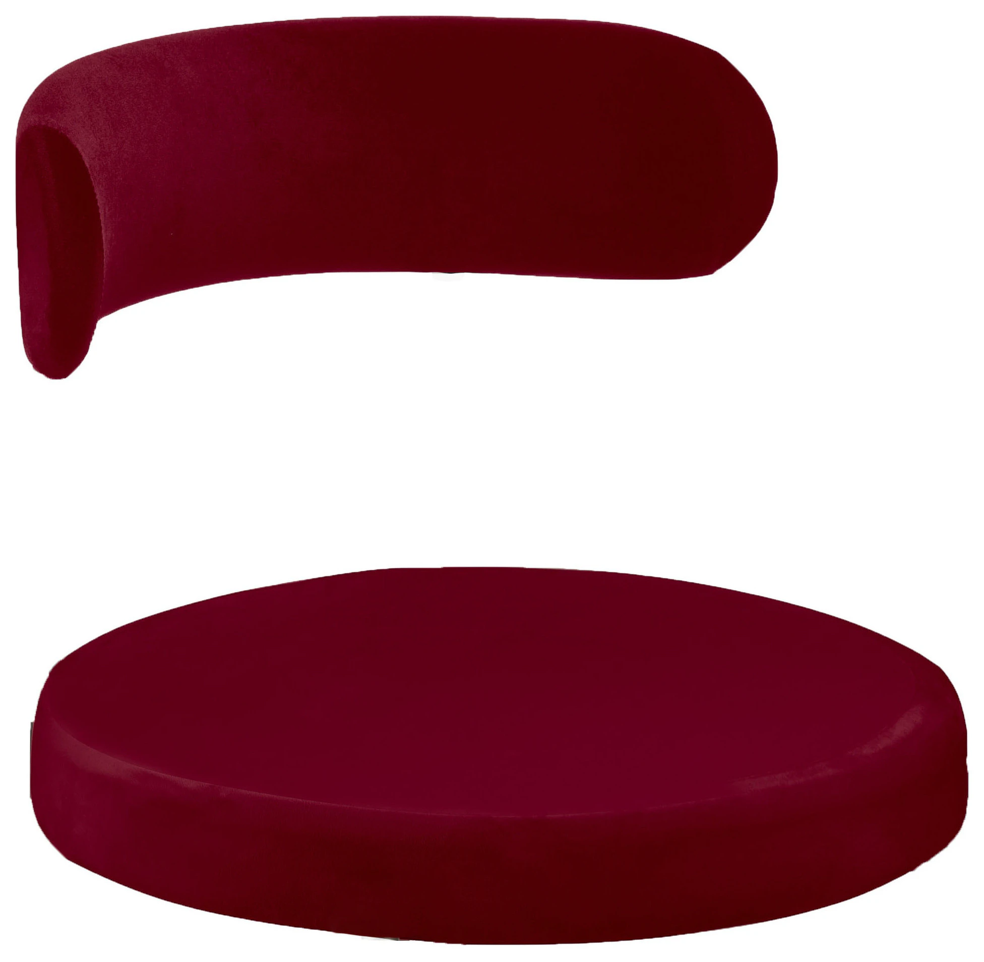 Чехол 2 шт. Лира, бархат бордовый