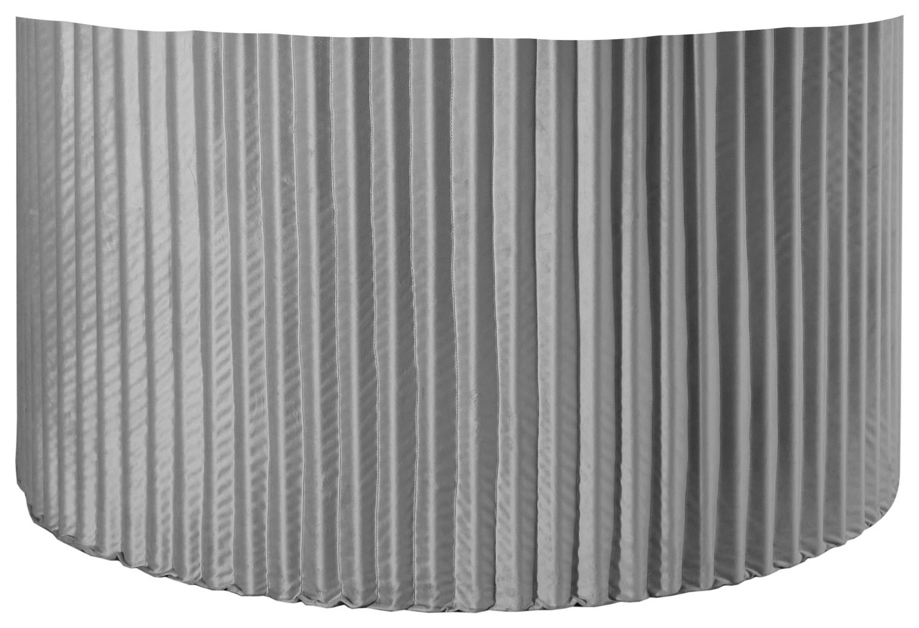 Чехол для ноги прямого стола Арис, светло-серый бархат