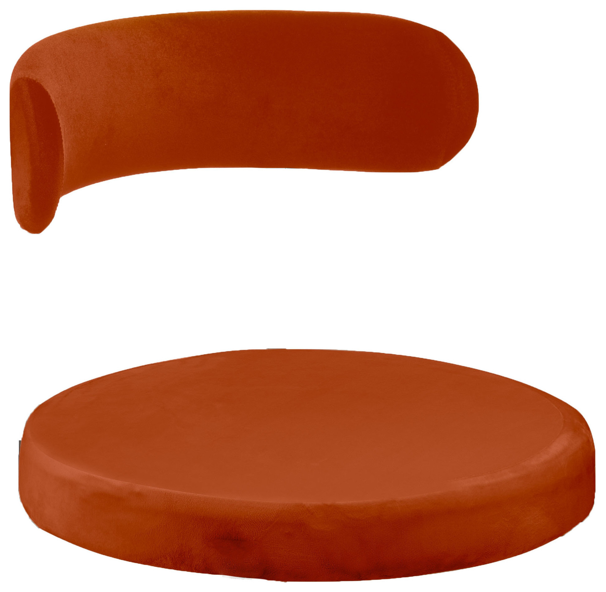 Чехол 2 шт. Лира, бархат терракотовый