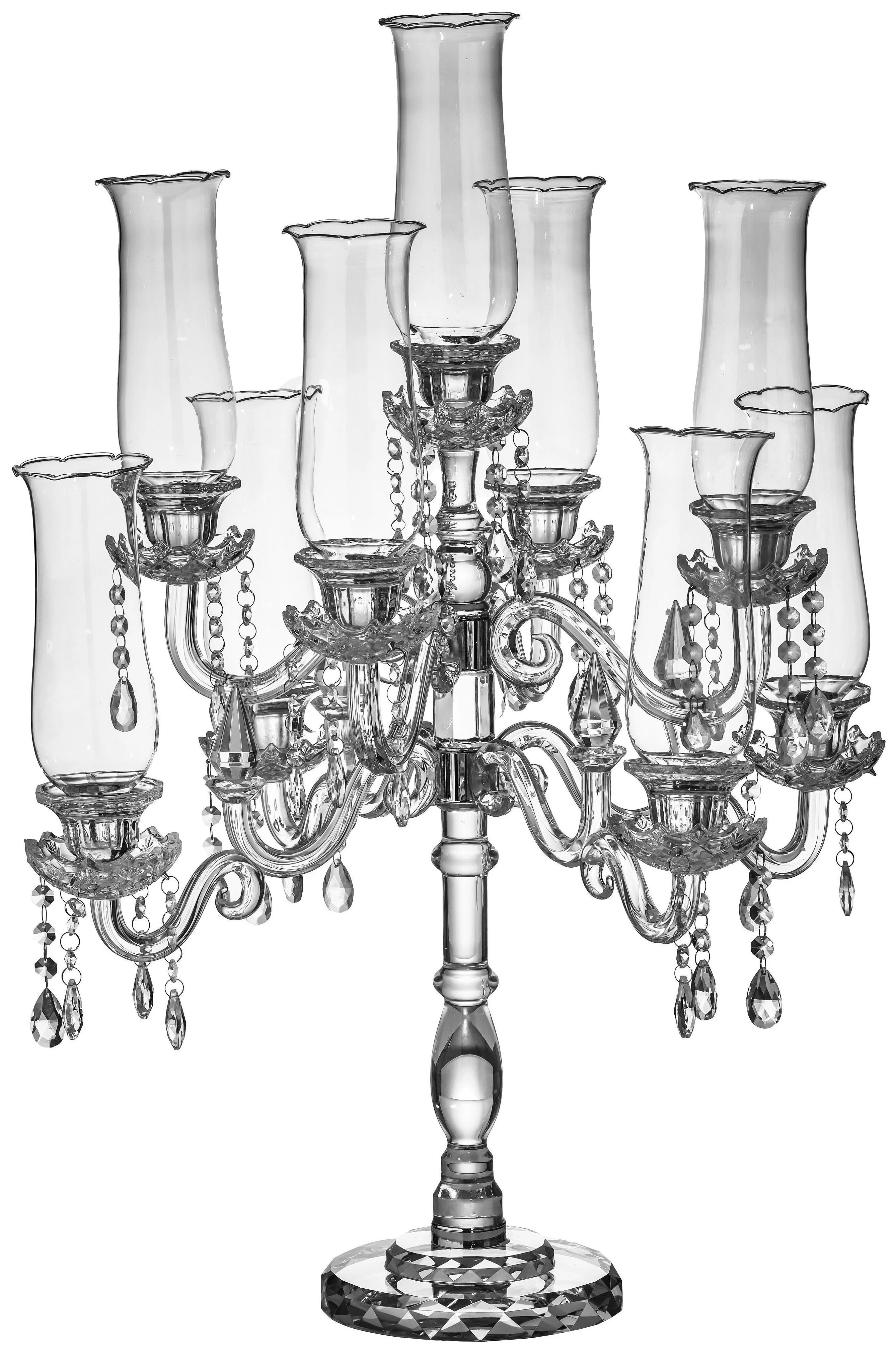 Канделябр «Алис» на 9 свечей хрустальный  малый