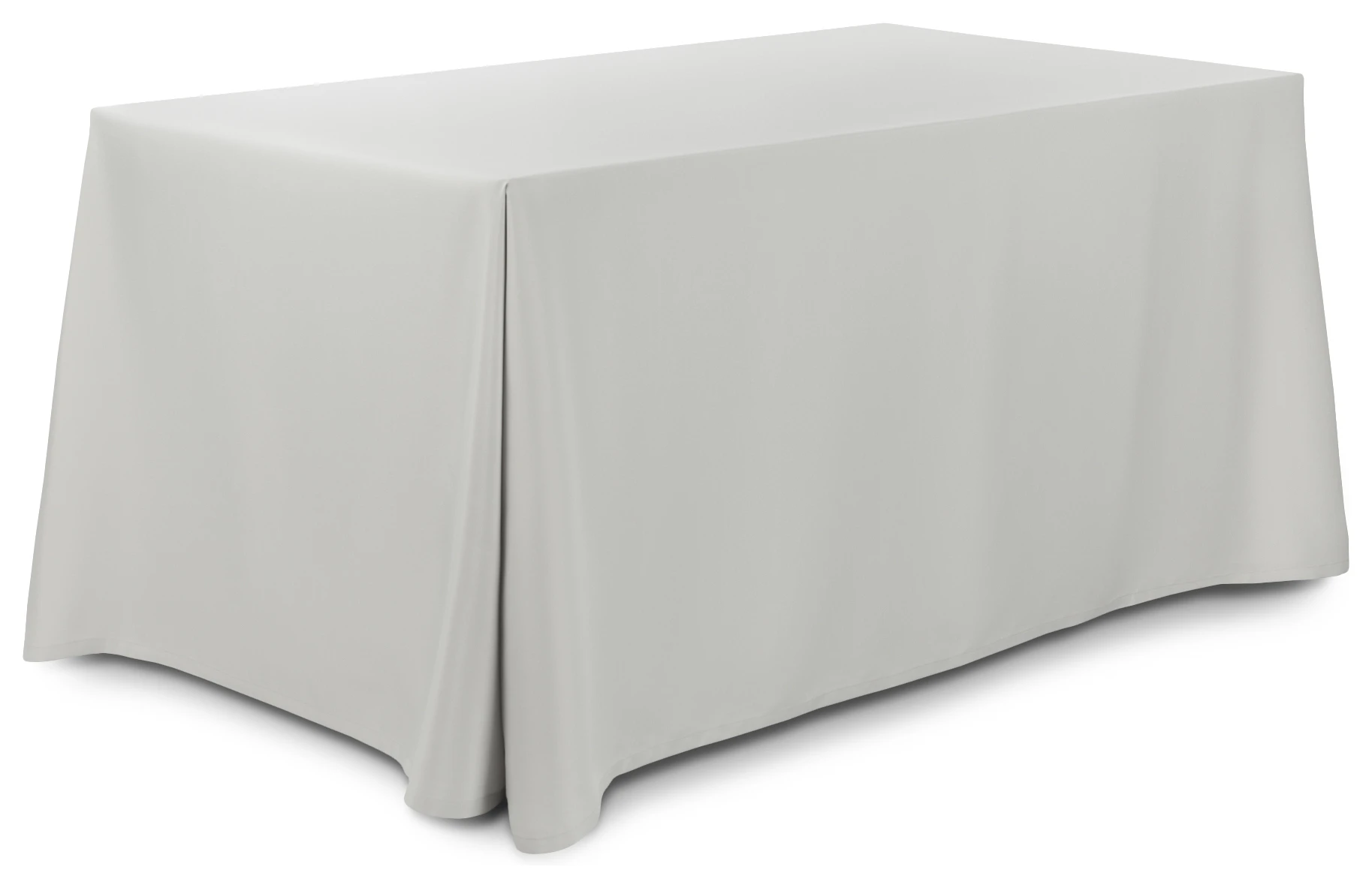 Скатерть прямоугольная габардин светло-серая