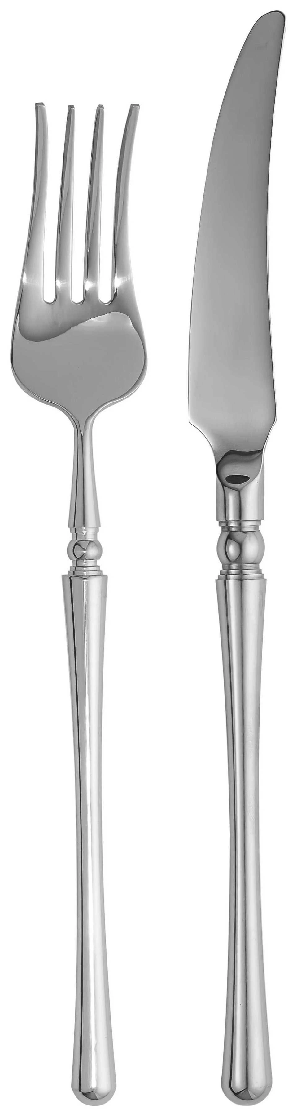 Набор «Регино» глянцевое серебро из двух предметов