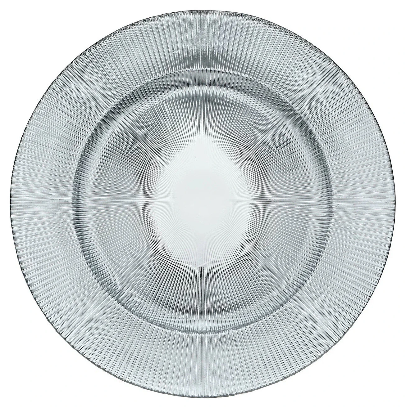 Подстановочная тарелка «Фере» серебряная