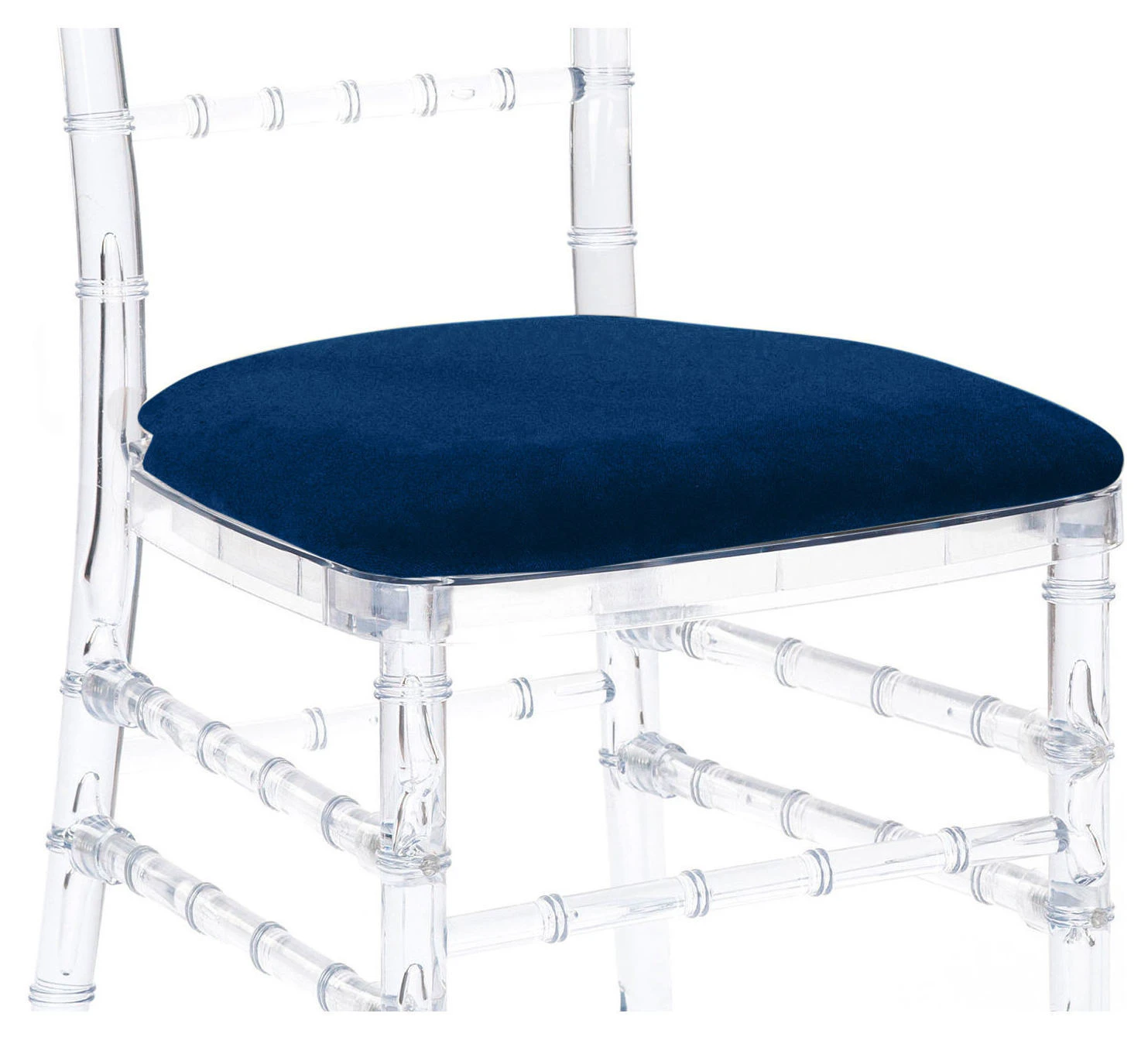 Чехол для подушки Кьявари из темно-синего бархата