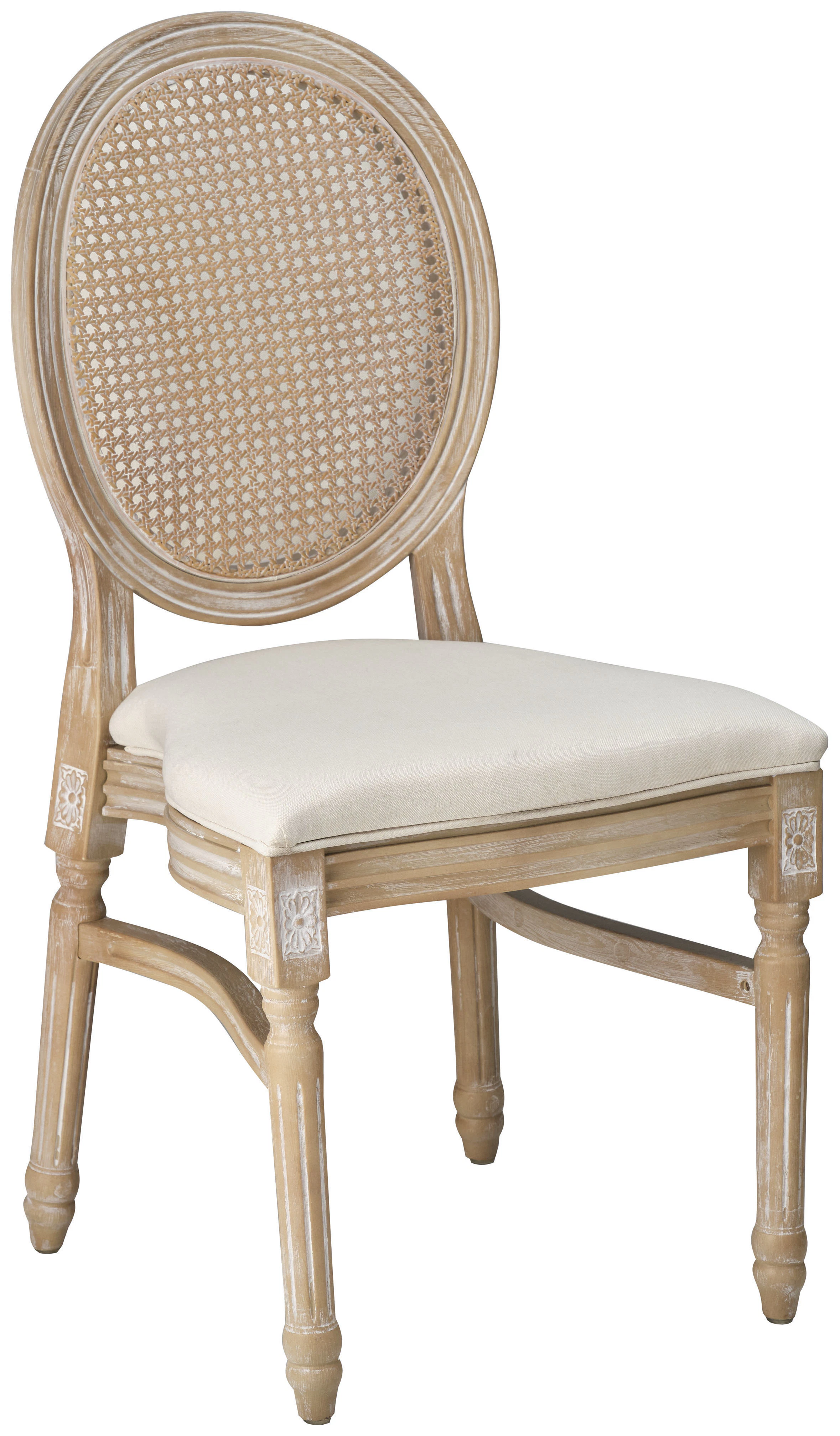 Стул «Леон» с ротанговой спинкой, полипропилен