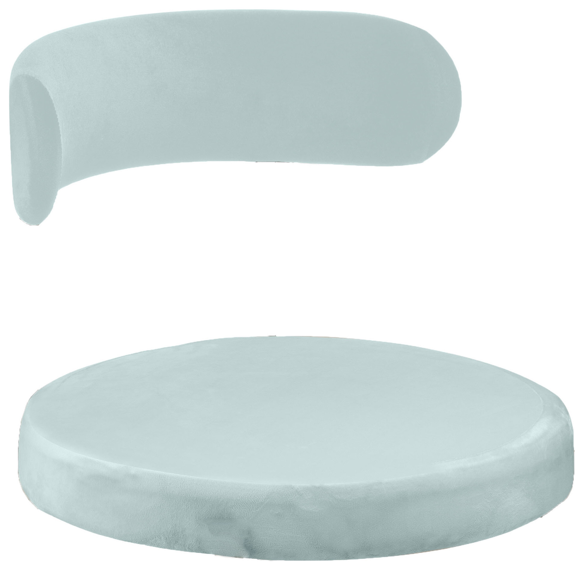 Чехол 2 шт. Лира, бархат голубой