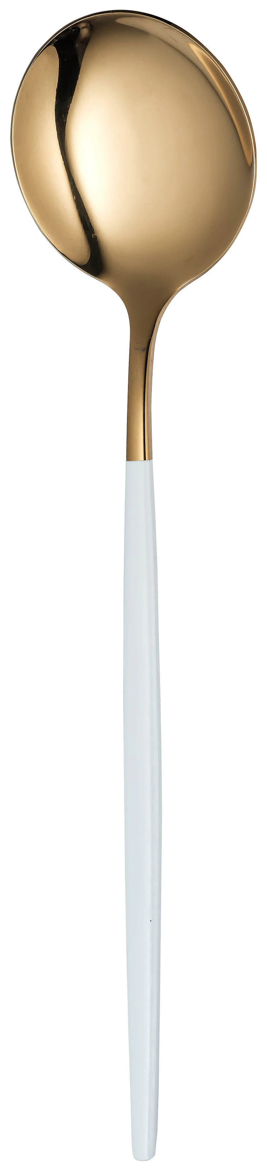 Столовая ложка «Изи» золото с белым