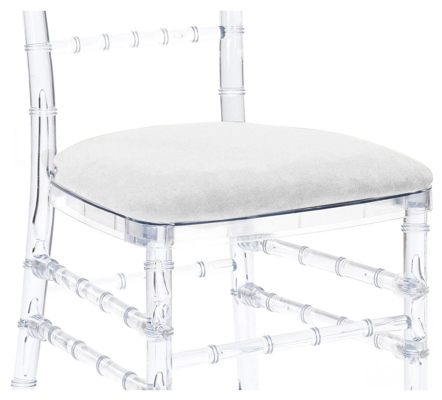 Чехол для подушки Кьявари из белого бархата