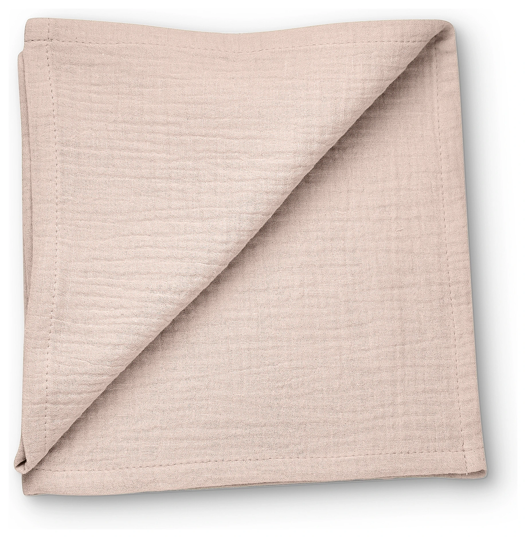 Салфетка из муслина пудровая