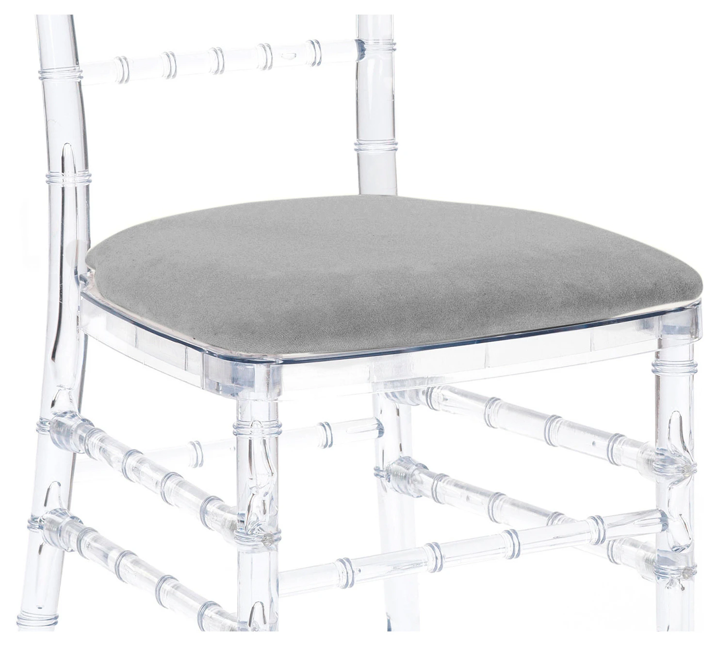 Подушка Кьявари светло-серая, бархат. Сдаётся со стулом.