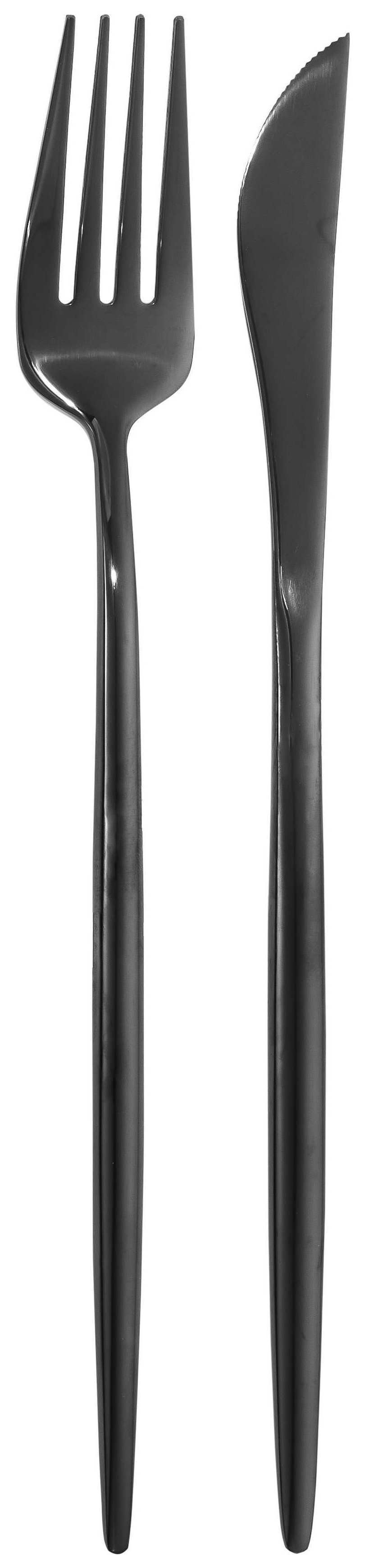 Набор «Имс» глянцевый черный из двух предметов