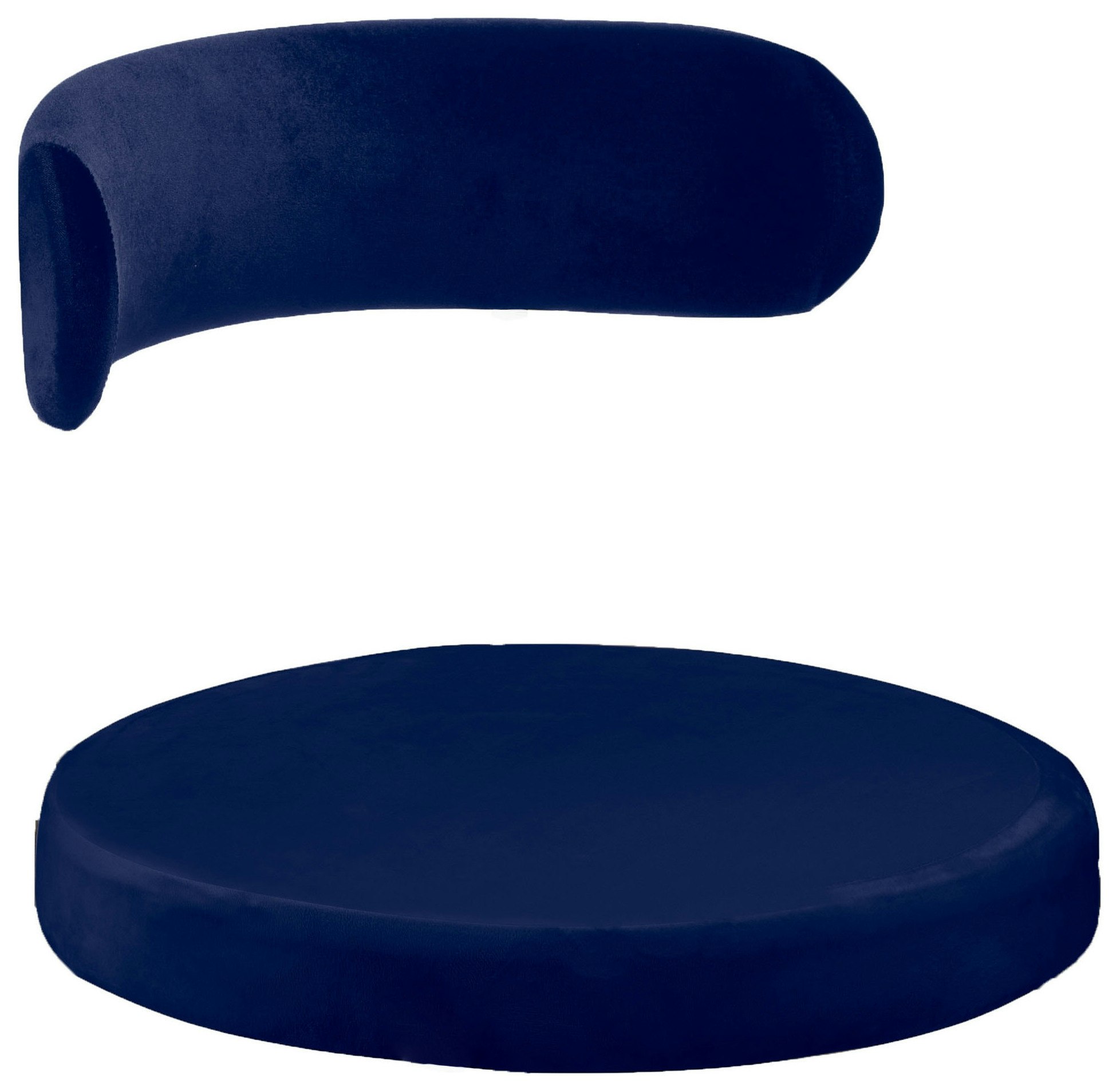 Чехол 2 шт. Лира, бархат синий