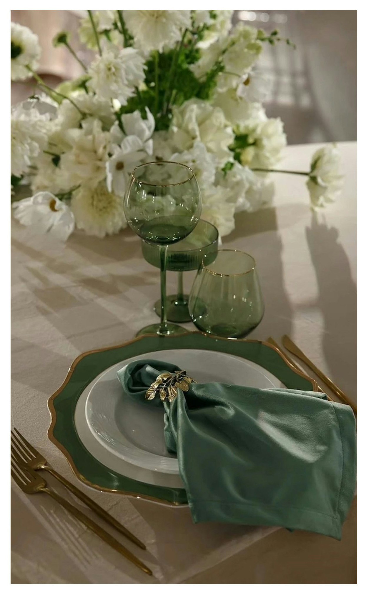 Блюдце для шампанского «Телеро» оливковое - Фото миниатюра 3