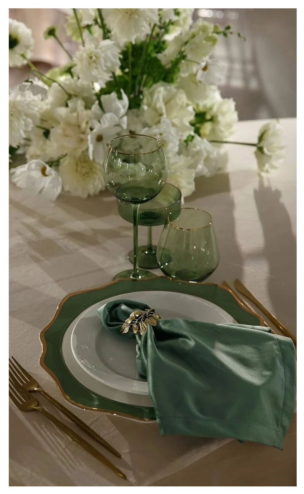 Блюдце для шампанского «Телеро» оливковое - Фото миниатюра 3