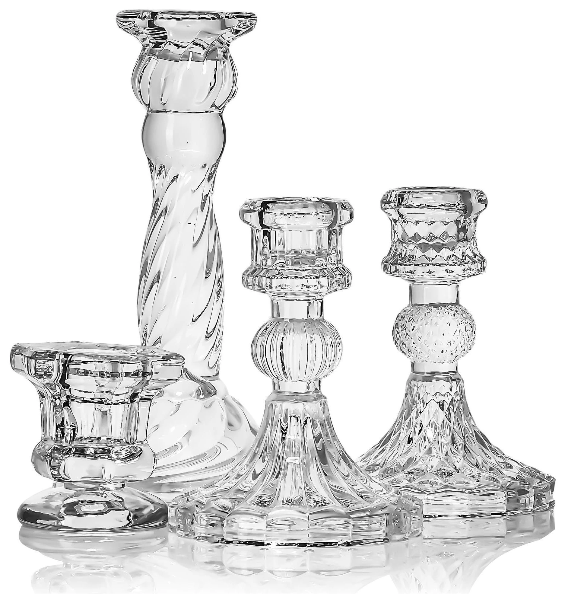 Набор подсвечников «Фортуна» прозрачные