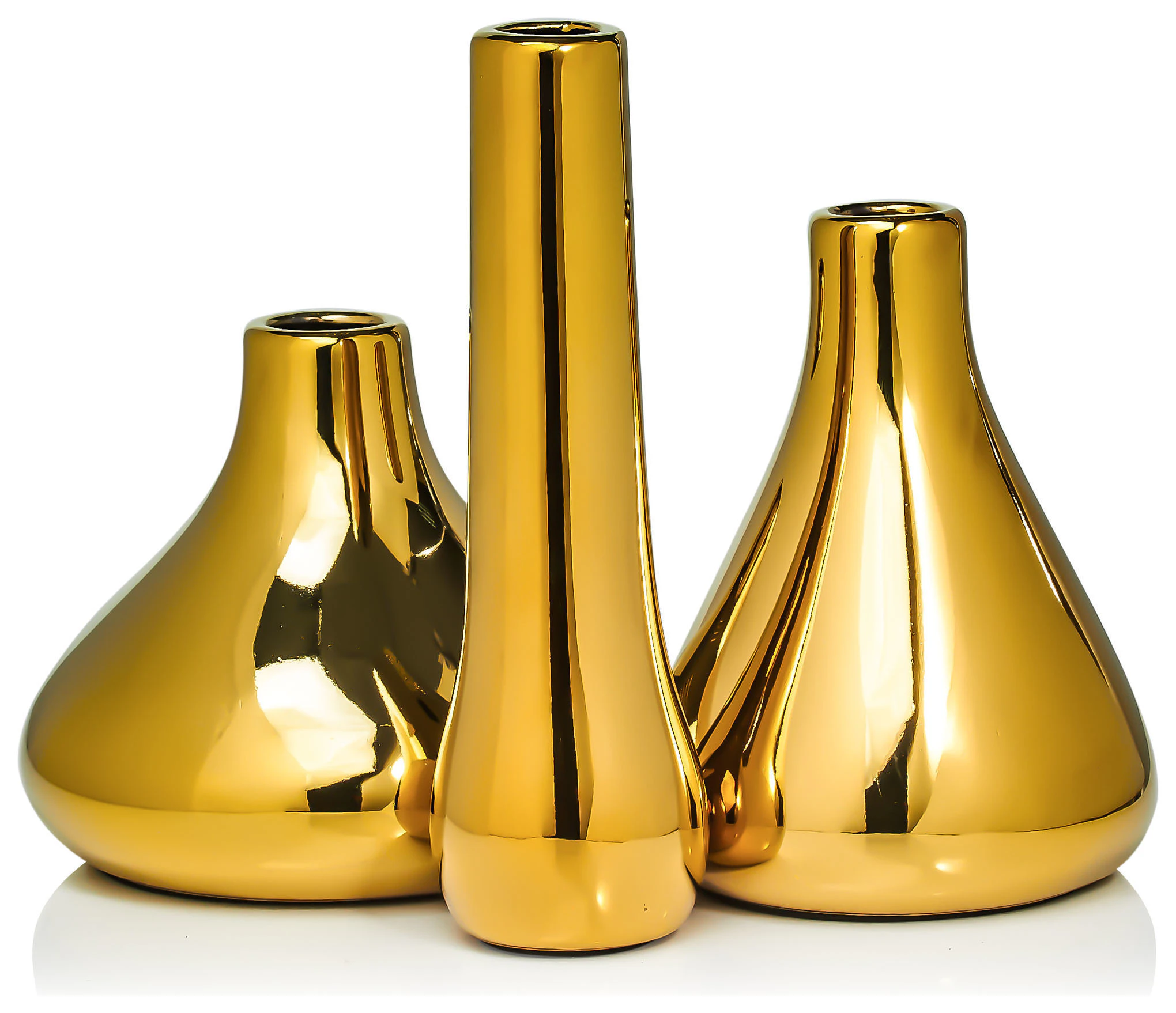 Набор золотых ваз «Гута»