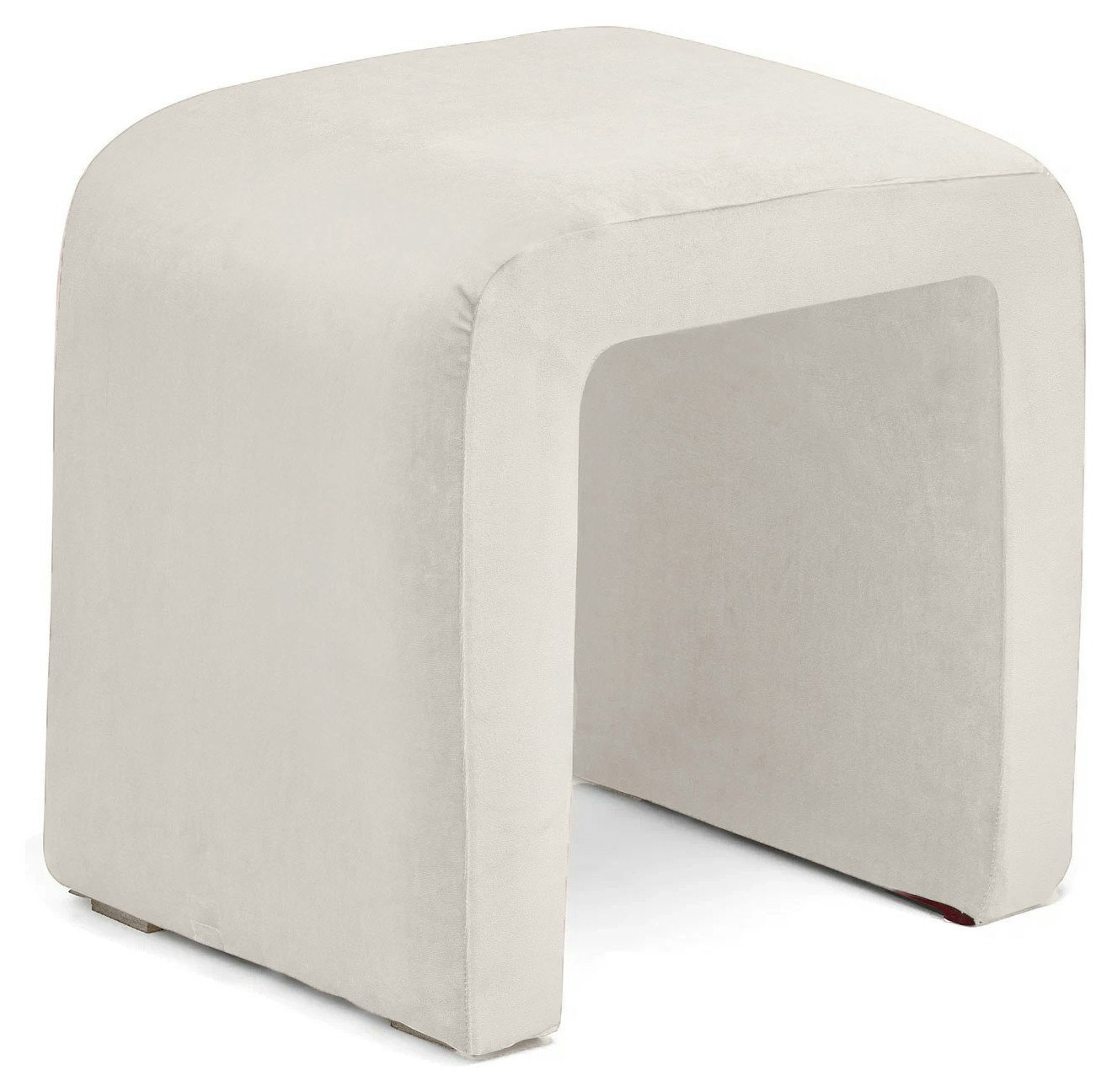Чехол молочный бархатный для п пуфа