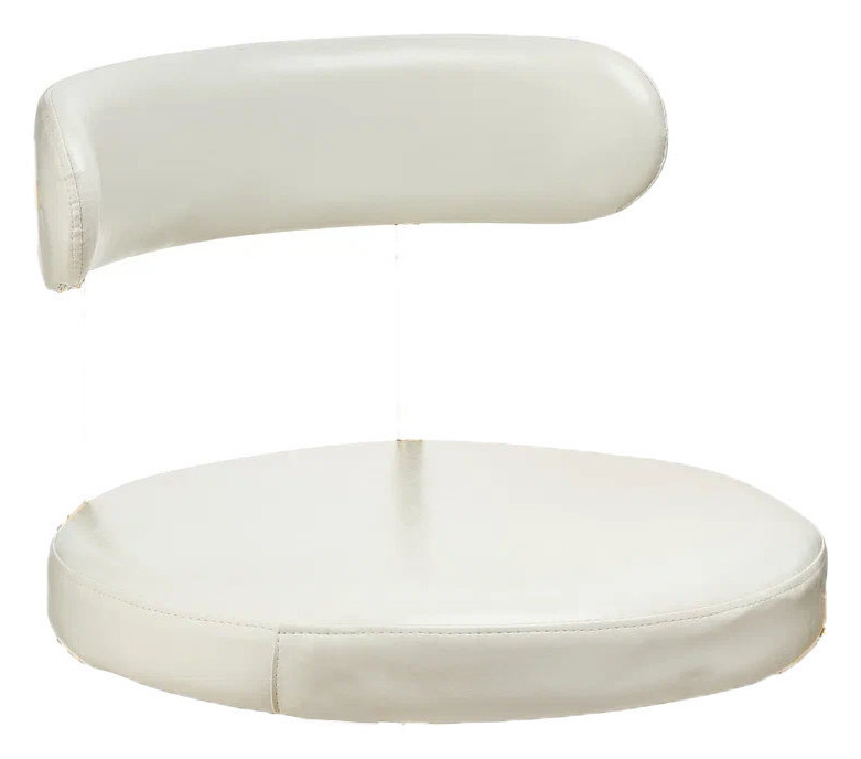 ПОДУШКИ 2 шт. "Лира", кожа белая