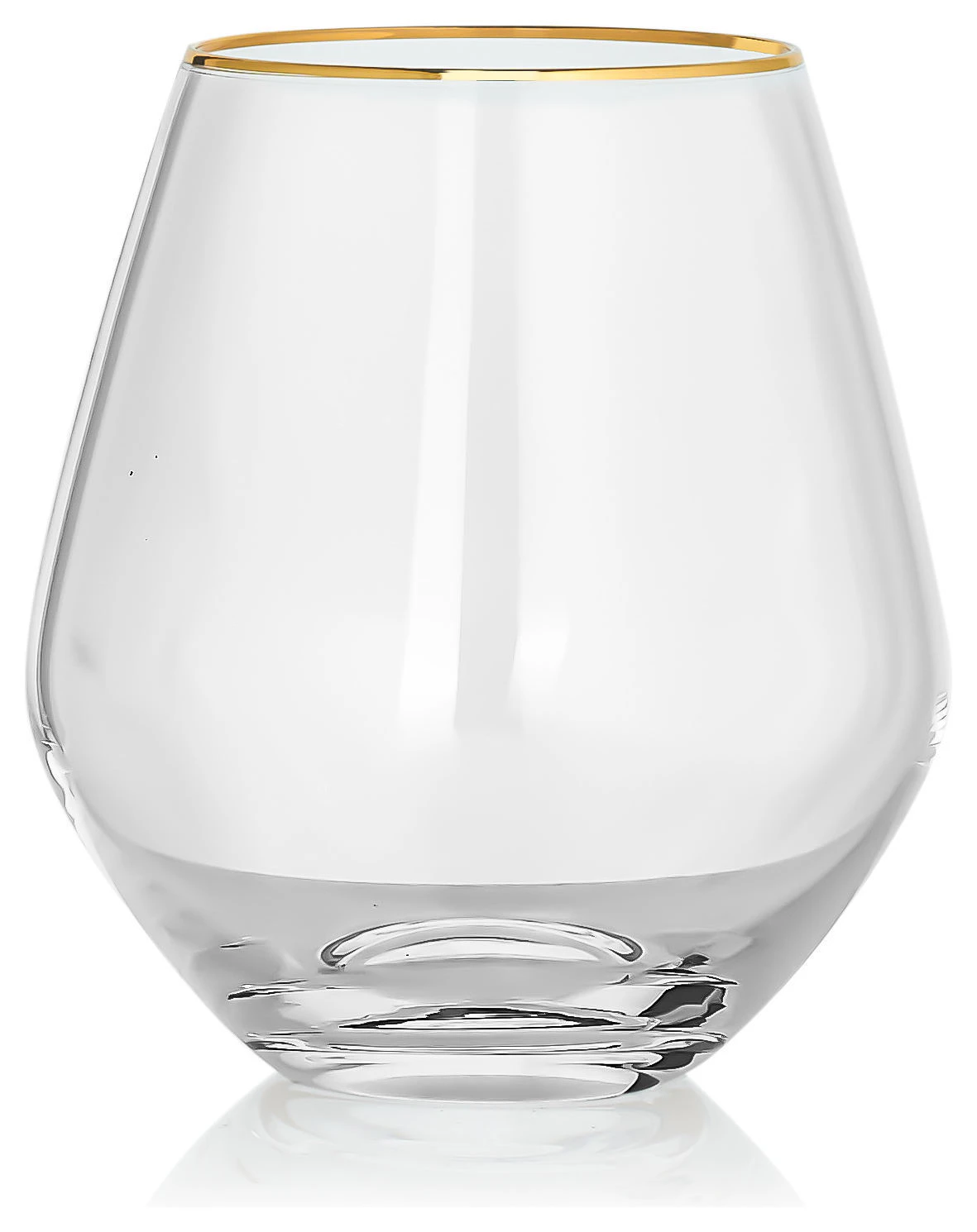 Стакан «Санко» прозрачный с золотым кантом