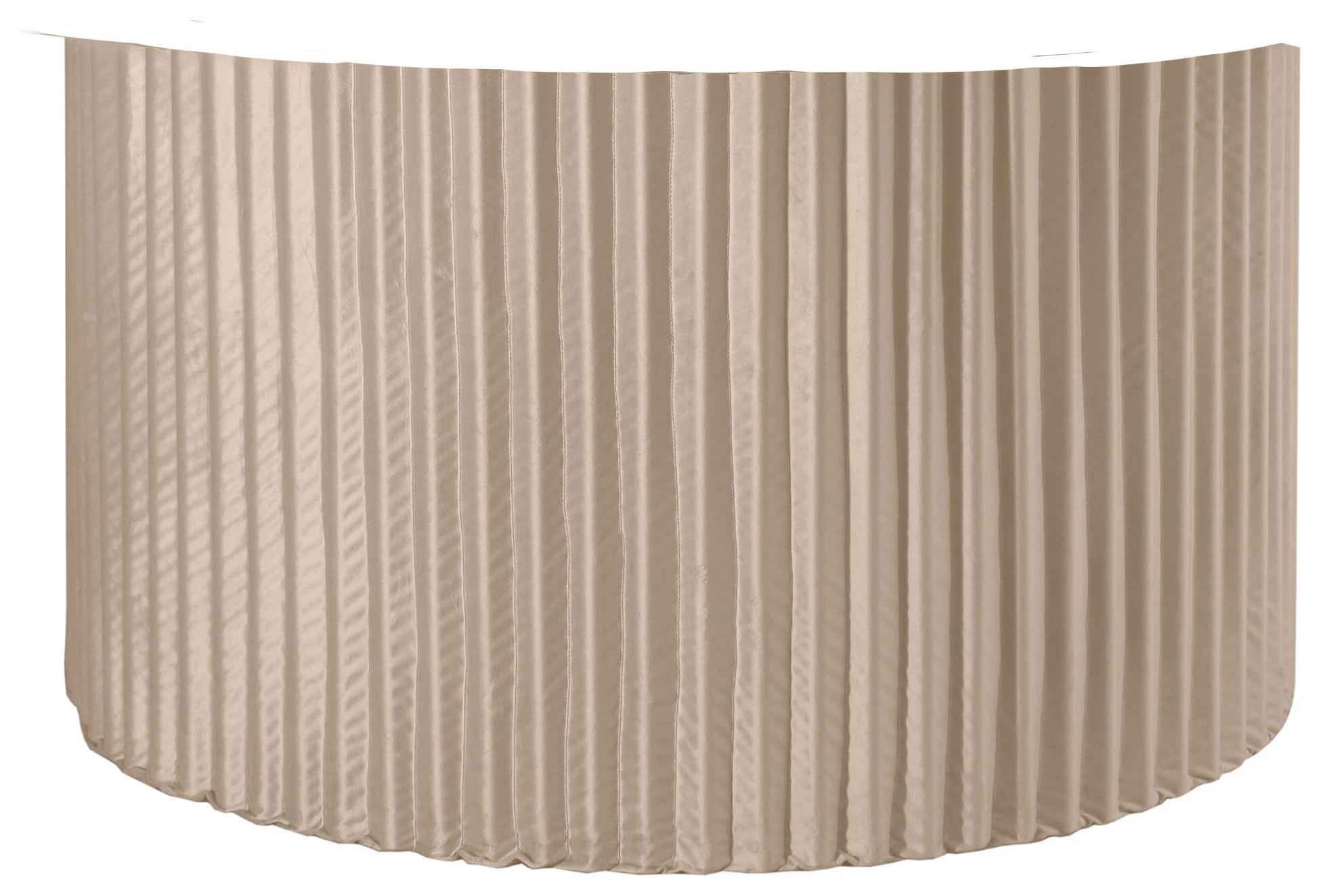 Чехол для ноги круглого стола Арис, кремовый бархат