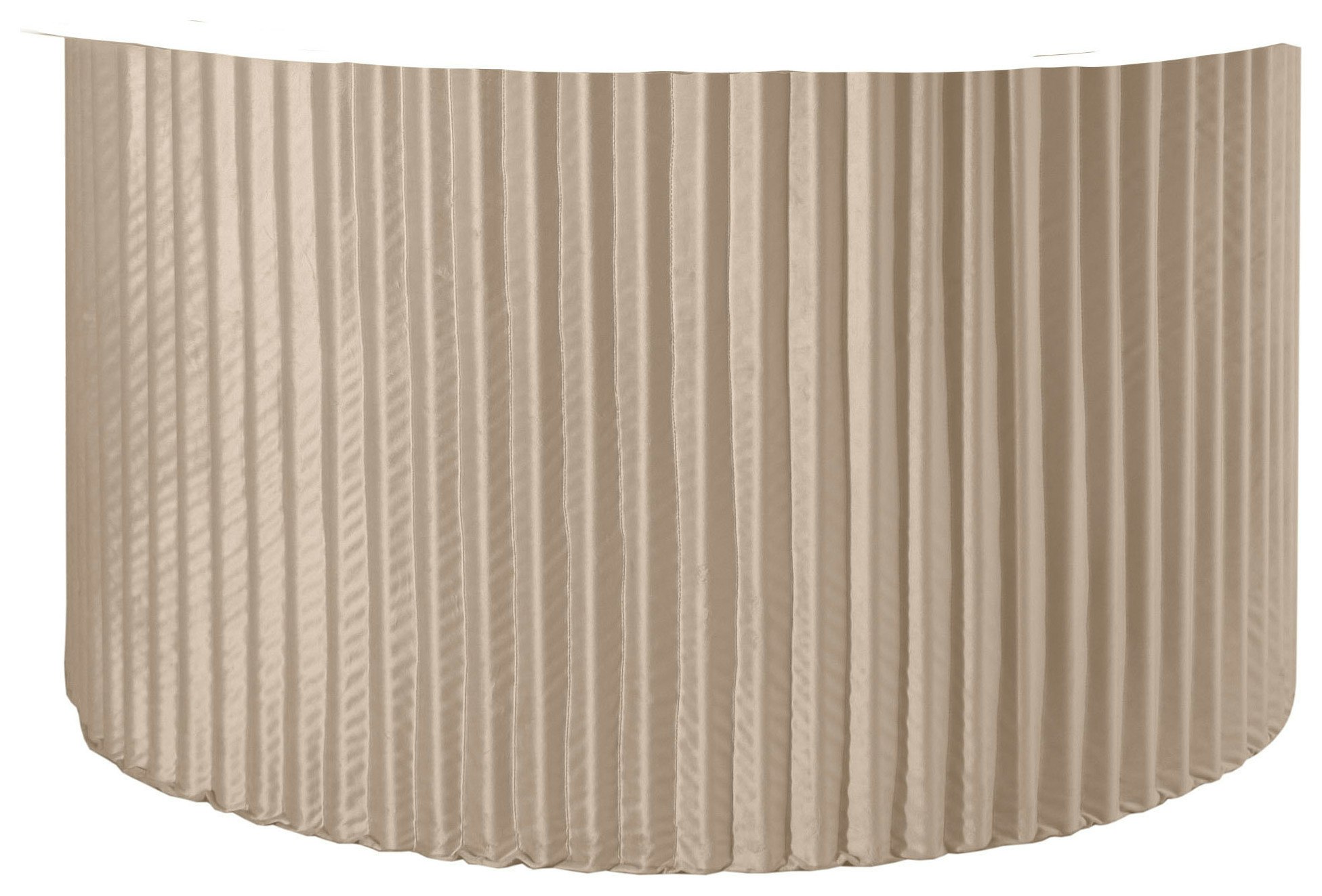 Чехол для ноги круглого стола Арис, кремовый бархат