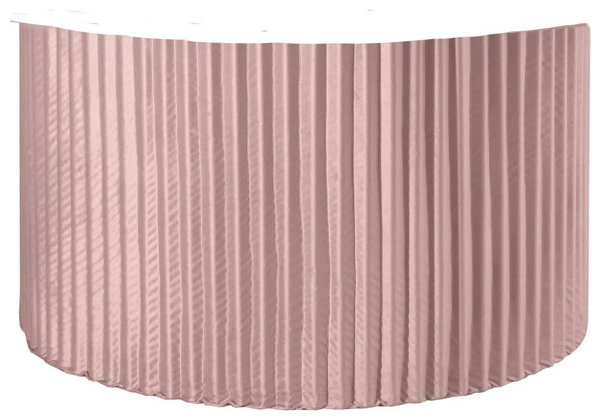 Чехол для ноги прямого стола Арис, пыльно-розовый бархат