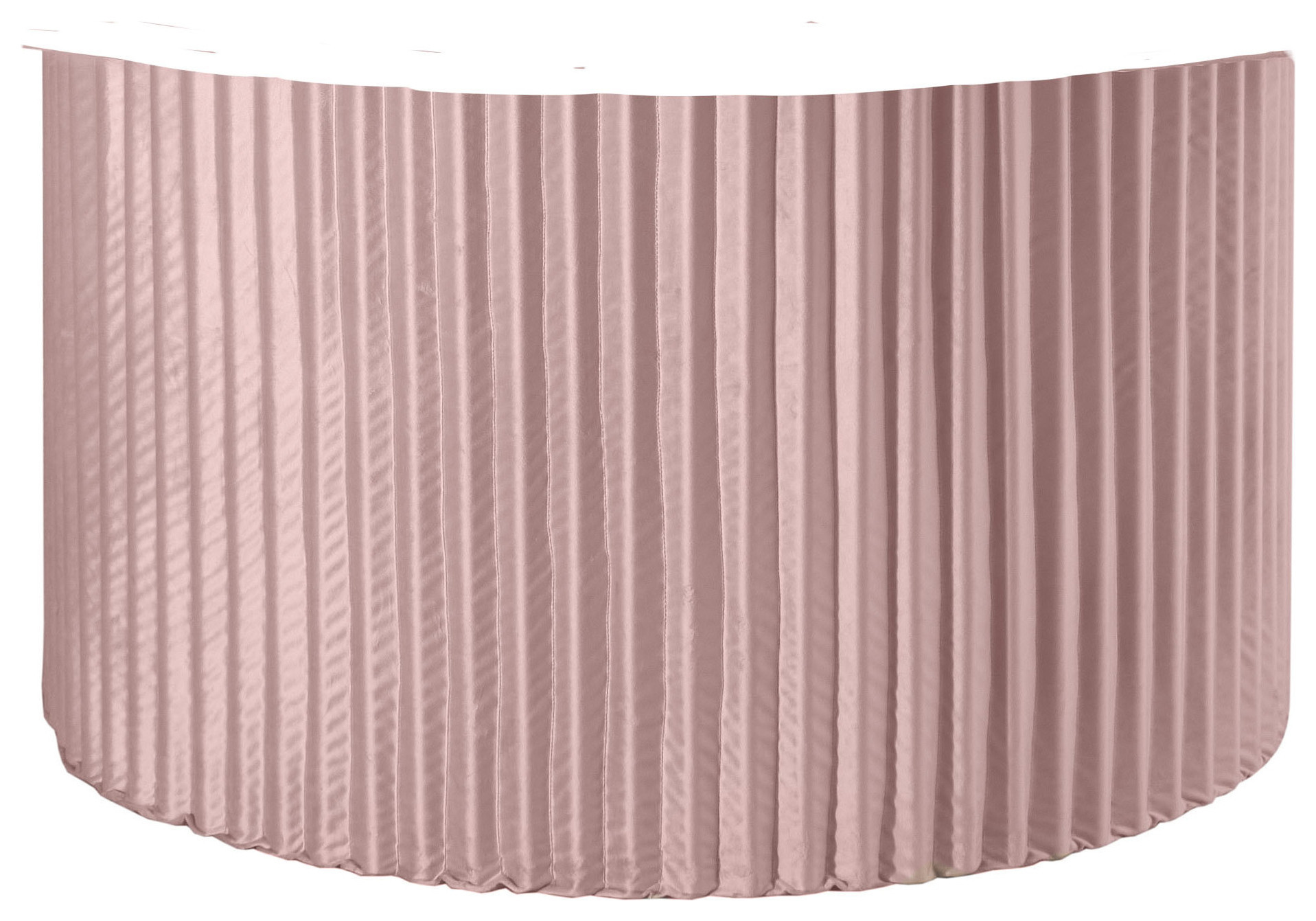 Чехол для ноги прямого стола Арис, пыльно-розовый бархат