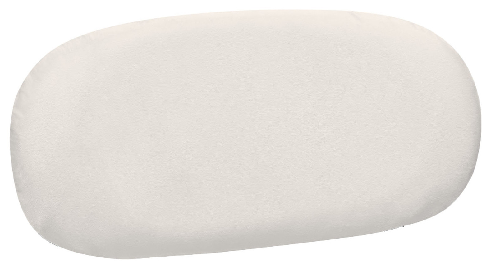 Чехол спинка к стулу Тотем, белый теплый бархат