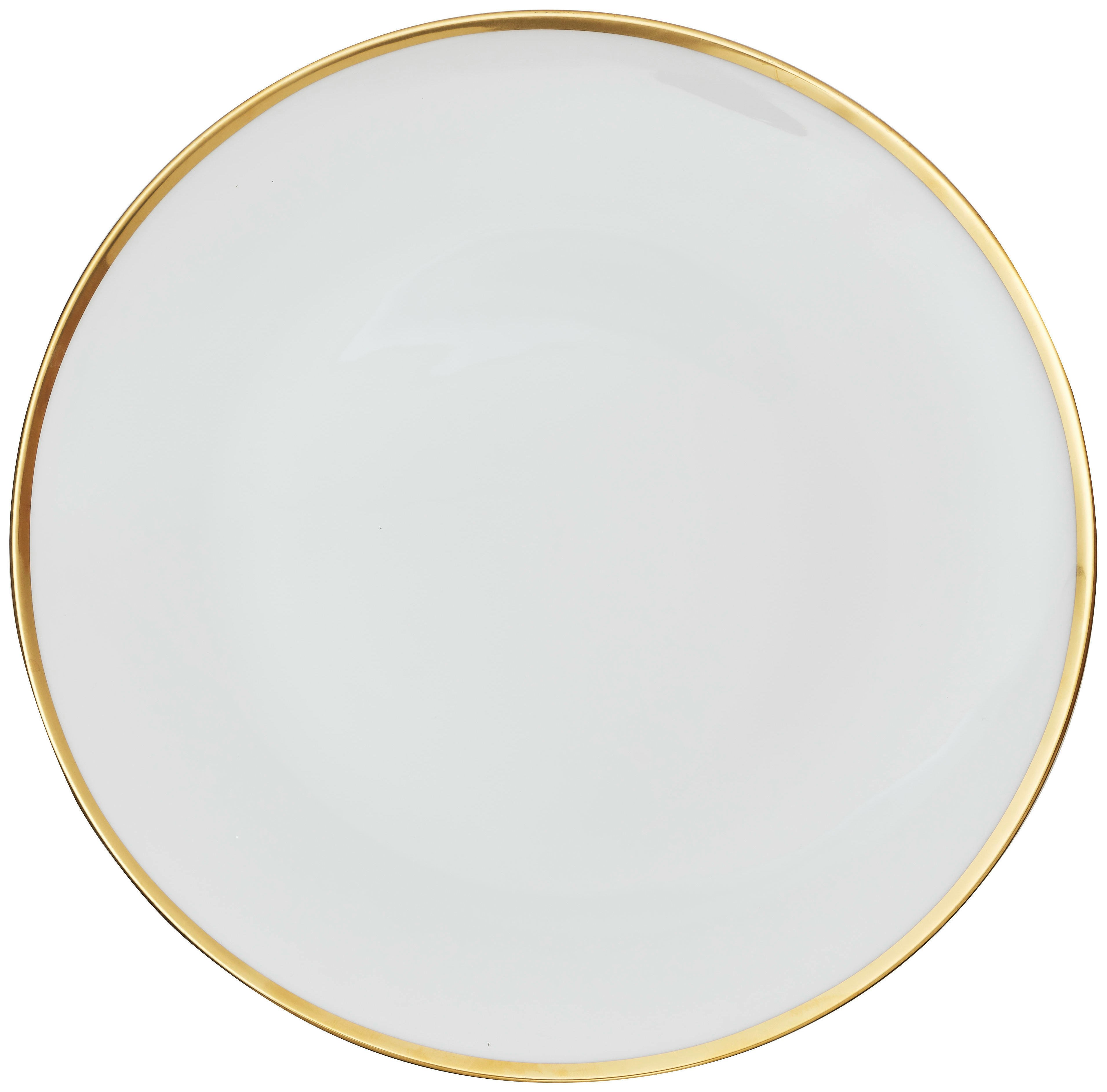 Подстановочная тарелка «Виго» с золотым кантом