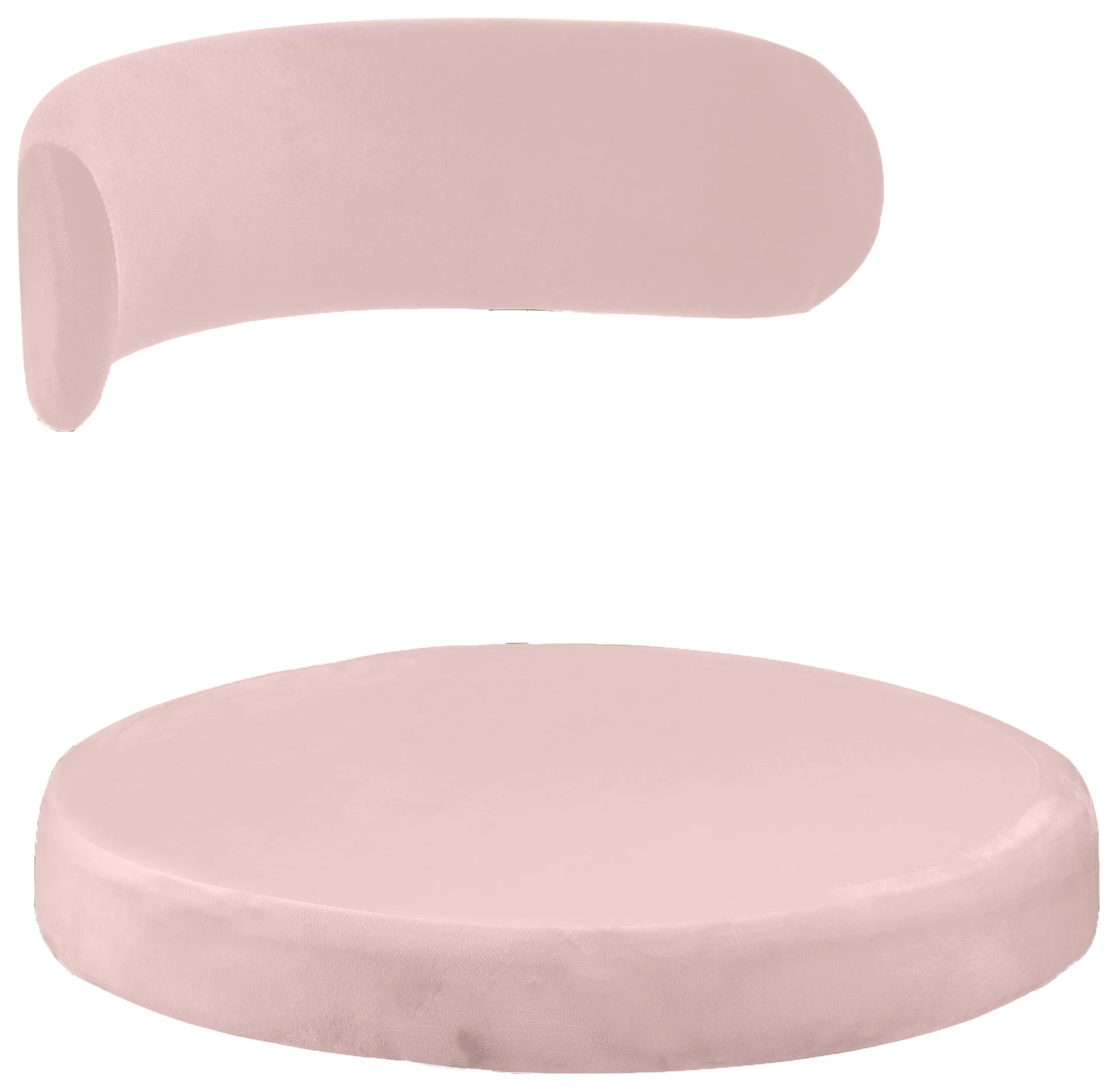 Чехол 2 шт. Лира, бархат пыльно-розовый