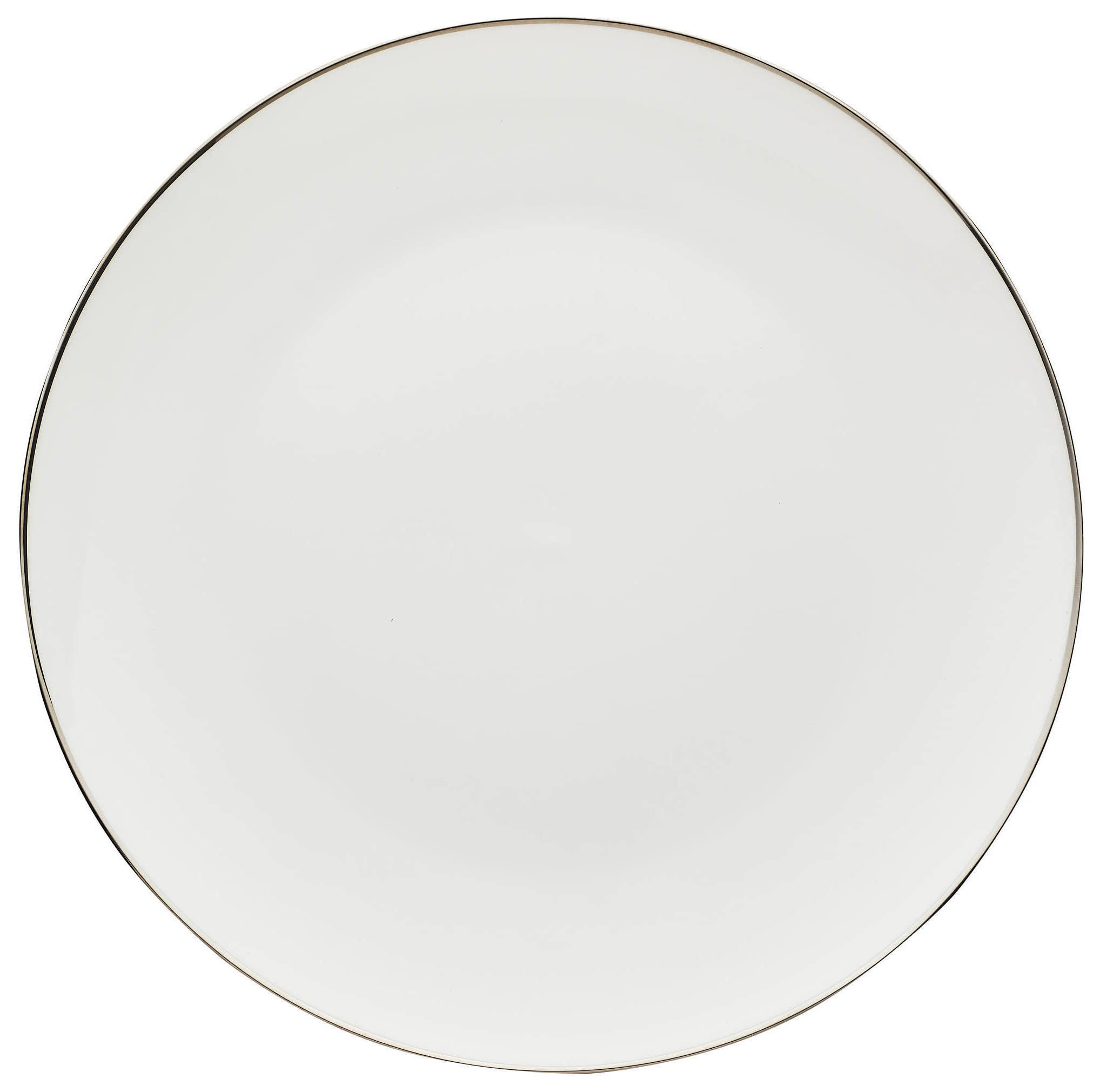 Подстановочная тарелка «Виго» с серебряным кантом